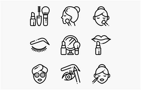 Beauty Vector Cosmetic - Makeup Icon Transparent Background ...