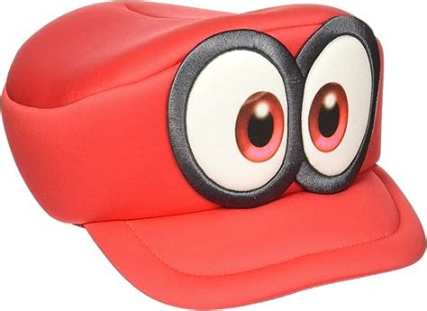 Amazon.com: Nintendo Super Mario Odyssey Cappy Hat Cosplay Accessory Red : Bioworld: Clothing ...