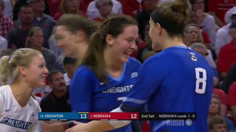 #18 Creighton at #2 Nebraska Volleyball Highlights (Aug. 30, 2019 ...