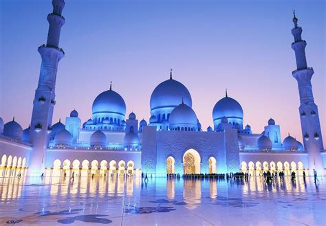 Architecture - Sheikh Zayed Grand Mosque Abu Dhabi United Arab Emirates [1600 1112] | Sheikh ...