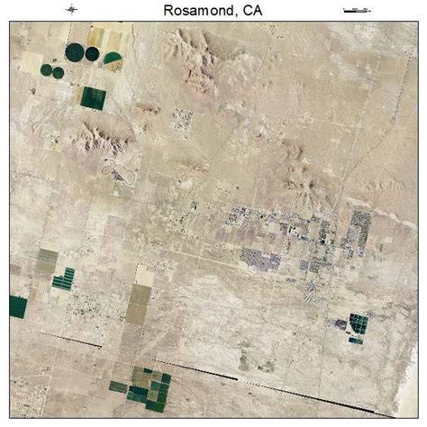 Aerial Photography Map of Rosamond, CA California