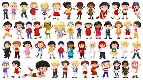 Cute Multicultural Children Clipart We offer you for free download top ...