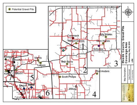 Meade County Gravel Zone Map — County of Meade