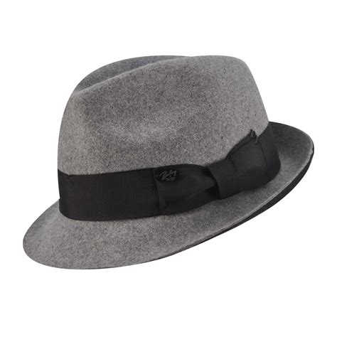 Bailey of Hollywood Men's Grey/ Black Fedora Hat - Overstock Shopping ...