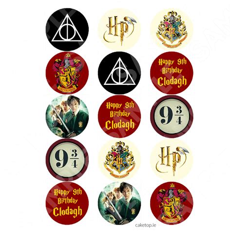 Harry Potter Printable Cake Toppers