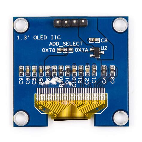 1.3 Inch I2C IIC OLED 4 pin LCD Module 4pin (with VCC GND) - Flyrobo.in