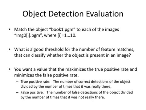 Object Detection Evaluation