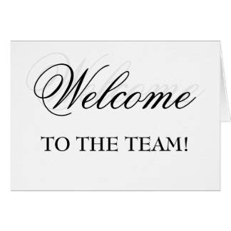 Welcome To The Team Cards - Greeting & Photo Cards | Zazzle