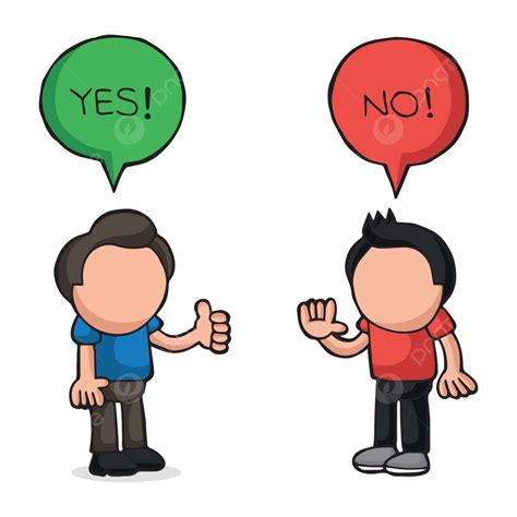 Handdrawn Vector Cartoon Depicting Two Men In A Verbal Disagreement ...