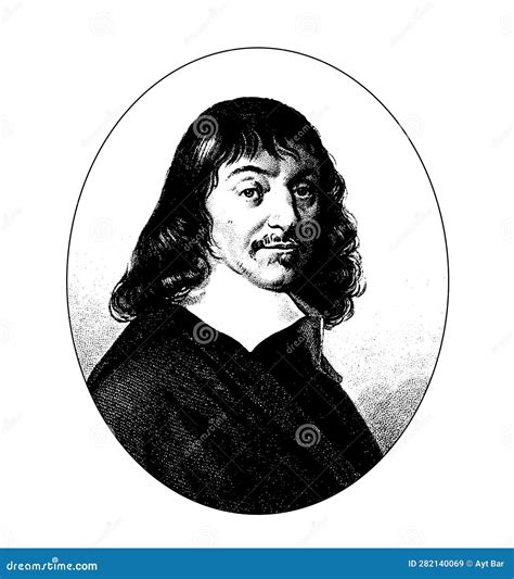 Rene Descartes, Vintage Portrait Editorial Stock Image - Image of philosopher, modern: 282140069