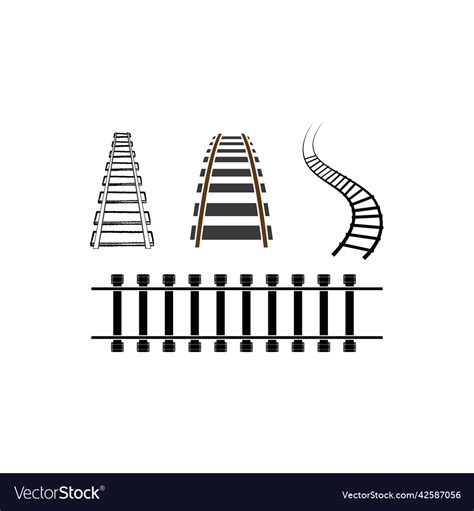 Railway logo Royalty Free Vector Image - VectorStock