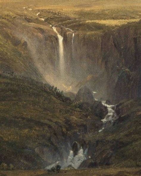 Detail from Cotopaxi, Frederic Edwin Church, 1855 | Behang, Verf behang ...