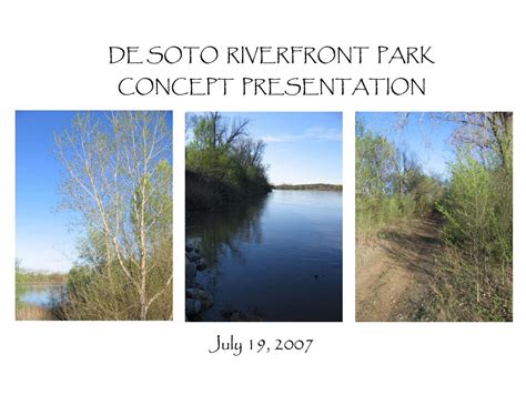 de soto riverfront park concept presentation - City of De Soto, Kansas