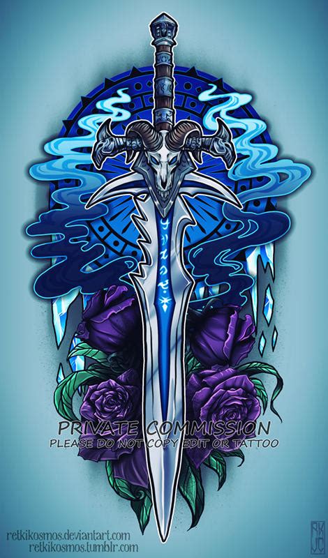 Lich King Sword Commission by PeregrineJazmin on DeviantArt