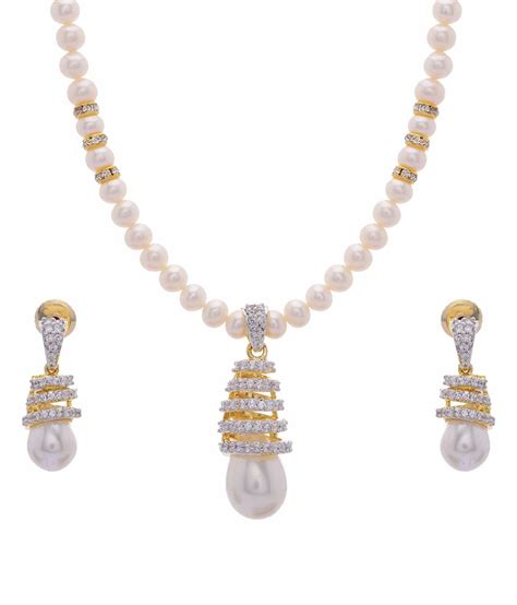 Hyderabad Jewels Natural Pearls Necklace Set - Buy Hyderabad Jewels ...