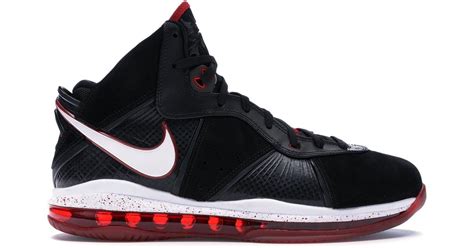 Nike Lebron 8 Black/white/red for Men - Lyst