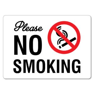 Please No Smoking Sign - The Signmaker