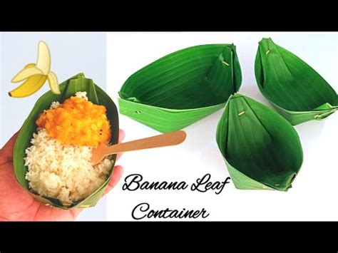 How To Make Banana Leaf Plate | Banana Leaf Container DIY | Banana Leaf ...