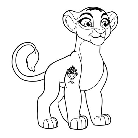 Rani from The Lion Guard: A Step-by-Step Guide on How to Draw this Courageous Queen - Sketchok ...