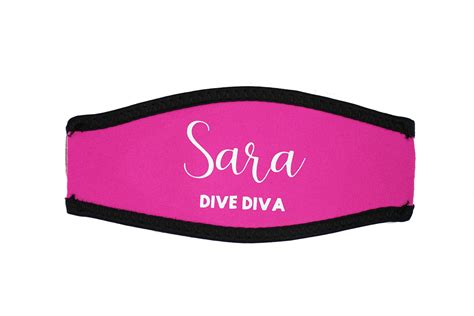 Personalised Mask Strap covers | Customised Neoprene Scuba Slap Strap