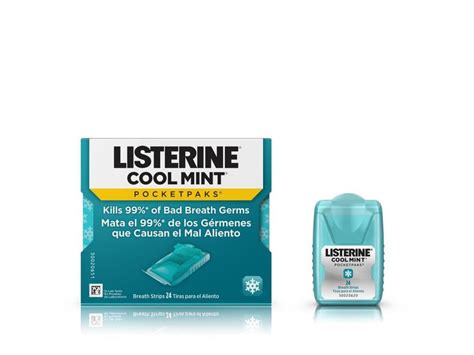 Listerine Pocketpaks Oral Care Strips, Cool Mint Ingredients and Reviews