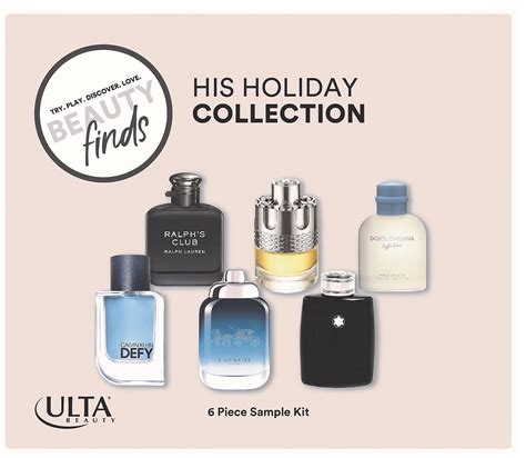 ULTA His Holiday Collection - 6 Most Popular Men's Sample Fragrances ...