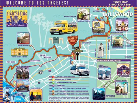 los angeles tourist guide map - Pesquisa Google | USA roadtrip 2016 | Pinterest | Usa roadtrip ...