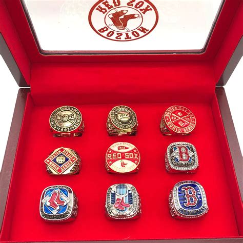 Boston Red Sox World Series 9 Rings Set - Sport Fantasic