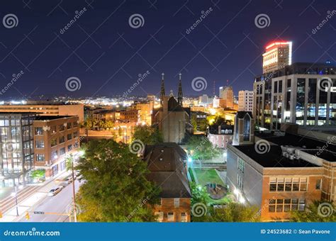 Downtown Birmingham, Alabama Stock Photo - Image of buildings, dark ...