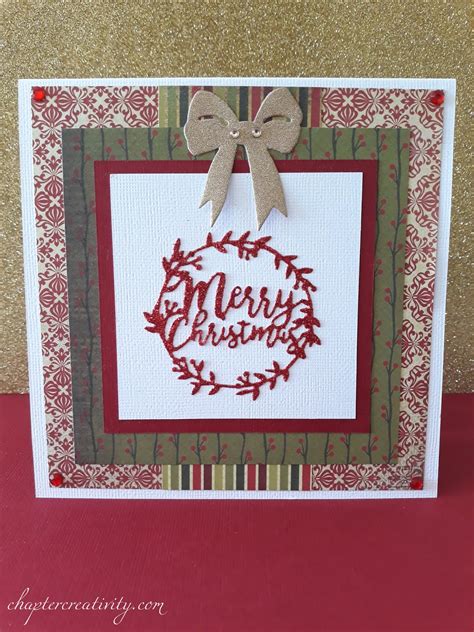 Merry Christmas Wreath Cards - Chapter Creativity