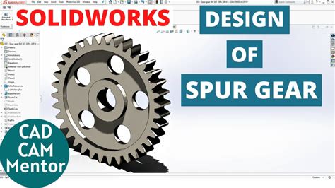 design of spur gear in solidworks with the help of toolbox | SOLIDWORKS ...