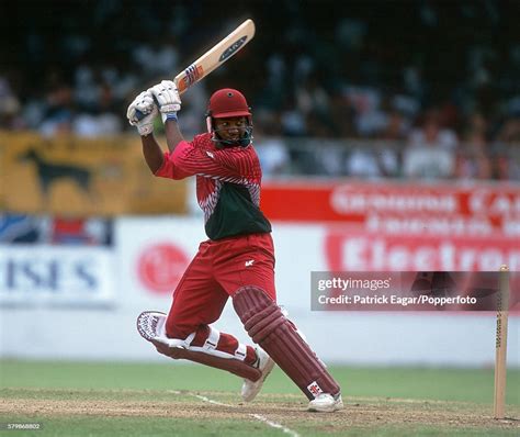 Brian Lara batting for West Indies during the 1st Cable and Wireless ...