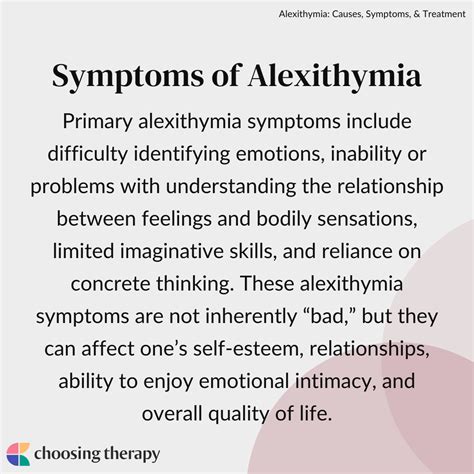 Alexithymia: Causes, Symptoms, & Treatment | ChoosingTherapy.com