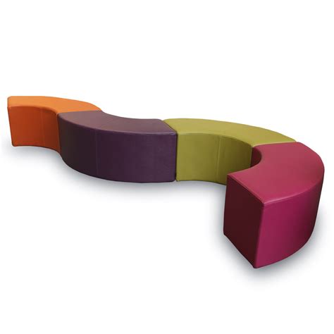 Curved Benches - Stools & Benches - Education | Curved bench, Bench ...