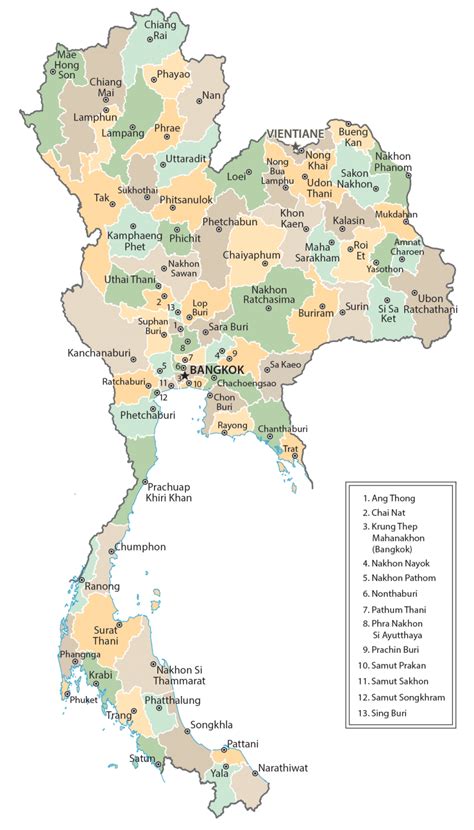 Thailand Map By Provinces Thailand Map By Region Tran - vrogue.co