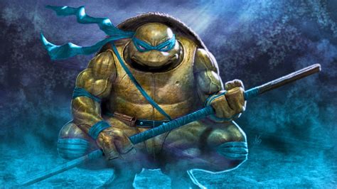 TMNT Leonardo digital wallpaper, Teenage Mutant Ninja Turtles, Leonardo HD wallpaper | Wallpaper ...