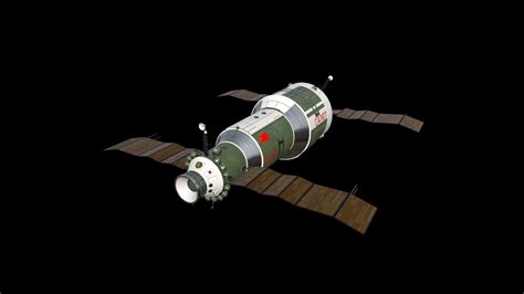 Salyut 1 Space Station Illustration