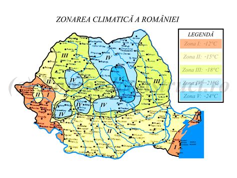 Clima Romaniei. Zone climatice: Rombadconstruct