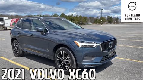 Denim Blue Metallic 2021 Volvo XC60 Momentum / Walkaround with Heather - YouTube