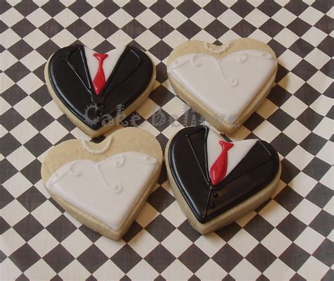 Cake Believe: Bride and Groom Cookies