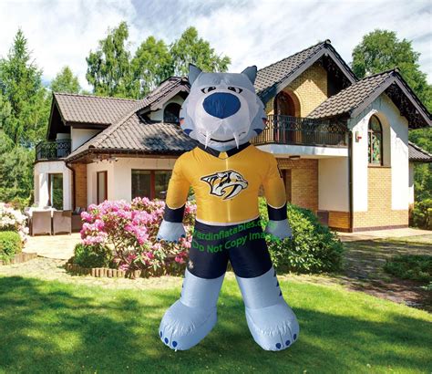 7' Air Blown Inflatable NHL Nashville Predators Gnash Mascot