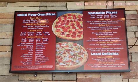 Printable Marco's Pizza Menu