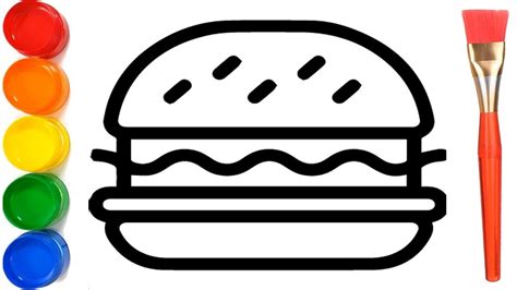 Simple Hamburger Drawing