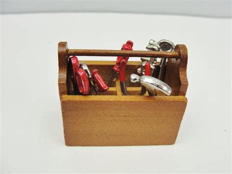 Dollhouse miniature tool box and tools – Craft Supply House