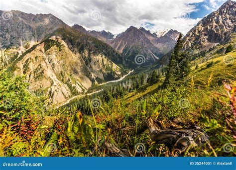 Nature Landscape Rocky Mountains Central Asia Stock Image - Image: 35244001