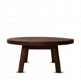 Brutalist Wooden Coffee Table — Ruby Atelier