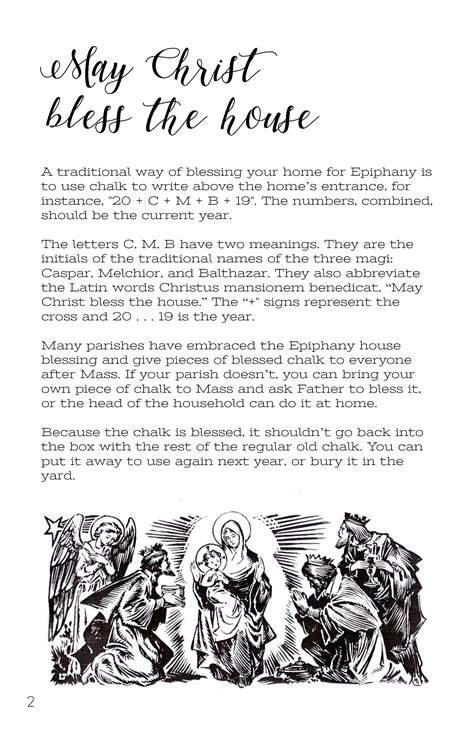 Epiphany House Blessing Printable Booklet - Catholic All Year