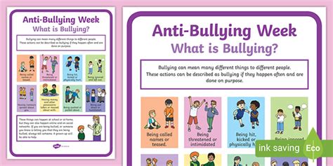 What is Bullying? Anti-Bullying Week Poster | Twinkl Life