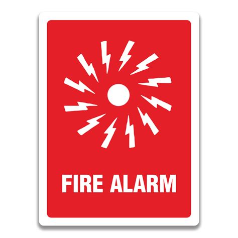 FIRE ALARM SIGNS - Safety Sign and Label