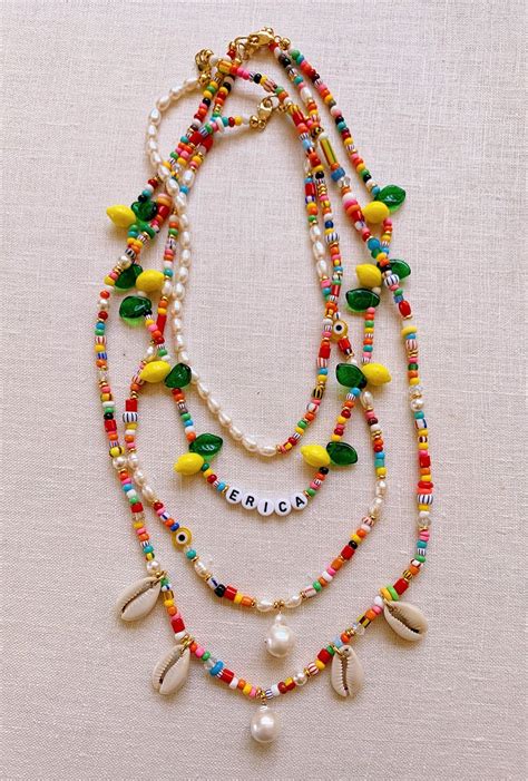 DIY Beaded Summer Necklaces - Honestly WTF